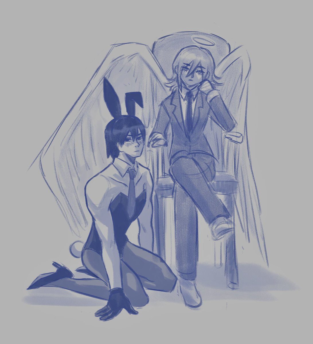 chandelierium's tweet photo. uh umm uh bunnygirl aki moment #akiangel https://t.co/XWpnE2EMbz