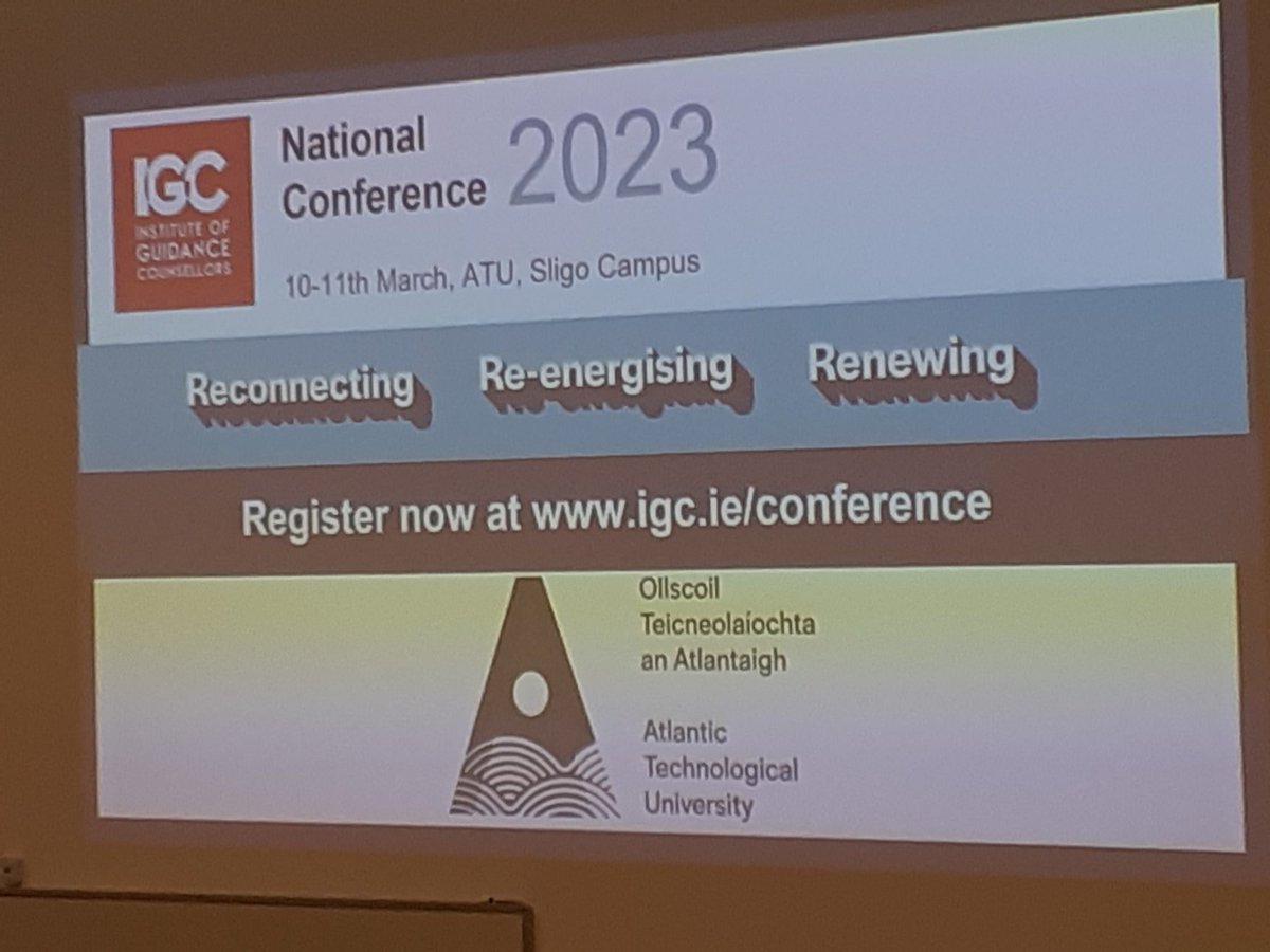 Fantastic to reconnect with colleagues @Instgc @atusligo_ie #NationalConference over the weekend #GuidanceCounsellors @FingalCC