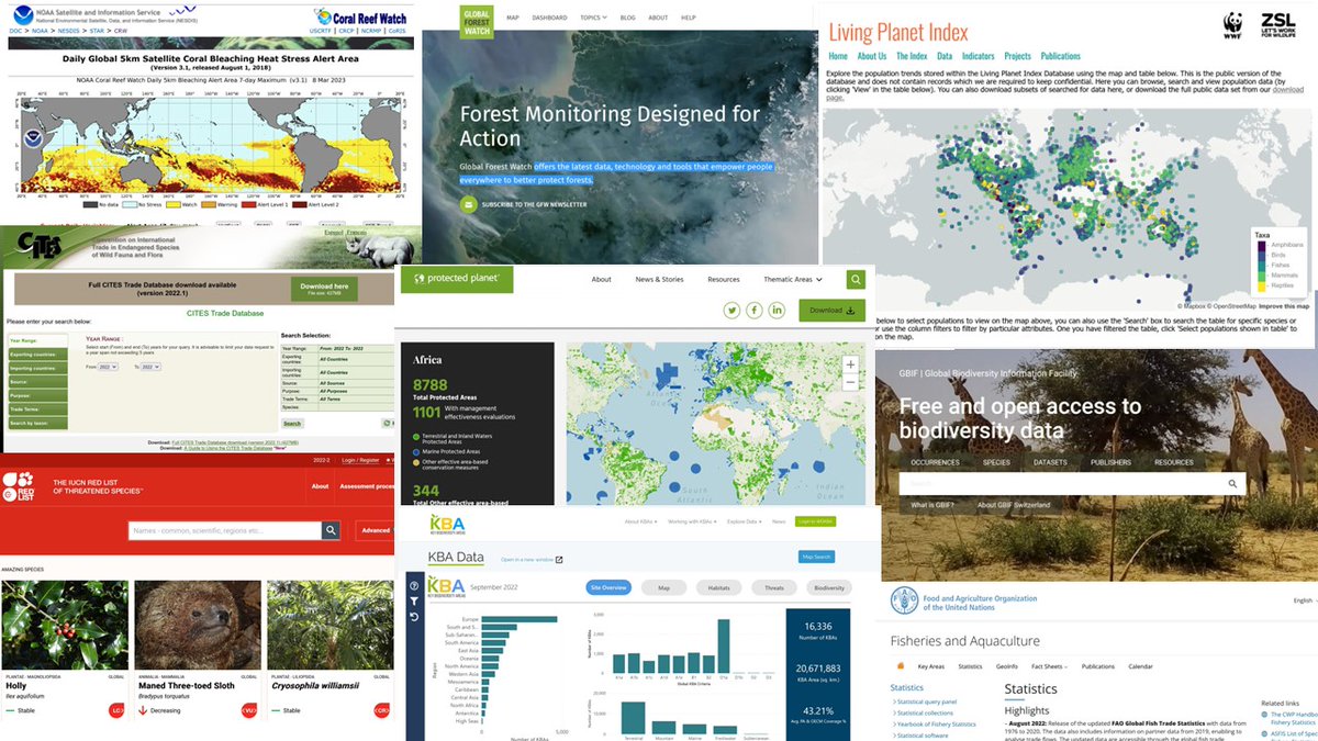 Due to the great interest in our tweets last week, this week we will continue to share global databases of use for biodiversity monitoring...
#biodiversity #species #monitoring #data #databases
