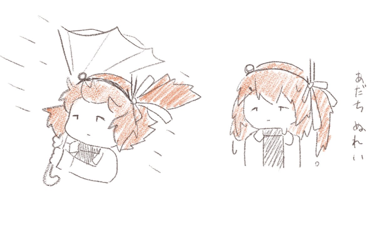 足立レイと天候の絵です 