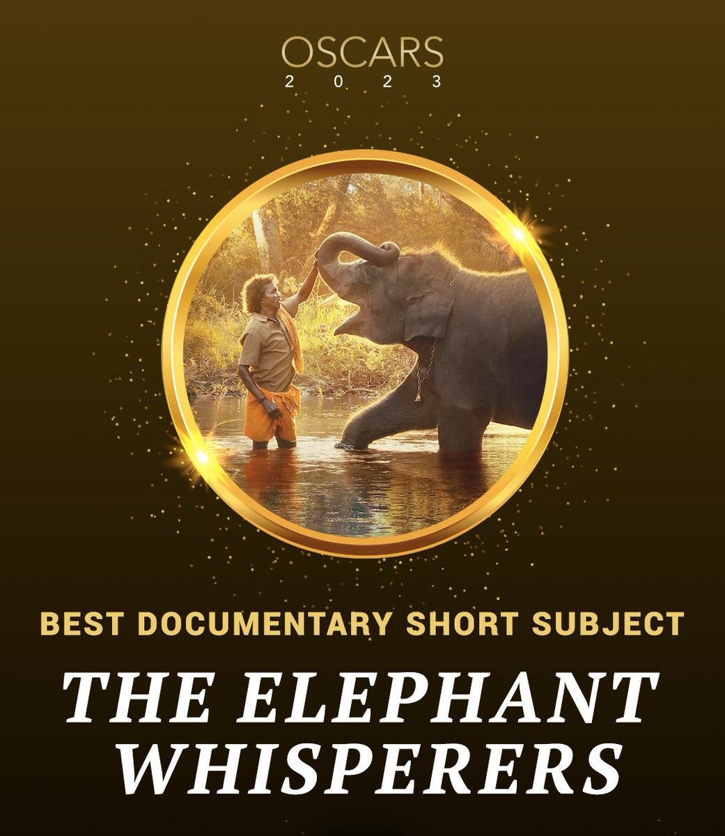 iam_manoj___'s tweet photo. Congratulations to the entire team of #TheElephantWhisperers on winning an #Oscar in the category of Best Documentary Short Subject.

India is extremely proud of this achievement as it highlights the true creative potential of Indian Cinema.🇮🇳❤️

#Oscars
#TheElephantWhisperers https://t.co/cKOPFkye58