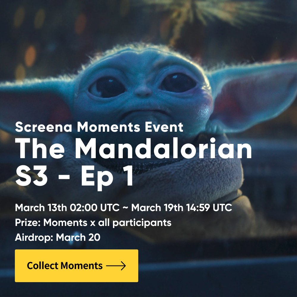 screena_eth's tweet photo. [Screena Moments event Update!]
1️⃣ The Manalorian S3 Ep1 (Disney+)
2️⃣ Taxi Driver S2 Ep1 (viu)

Join event and collect ur Moments! 
👉 https://t.co/VYDIE5NJwA
👉 Host a Watchparty
👉 Enjoy !

#TaxiDriver2Ep6 #TaxiDriver2 #Mandalorian #viu #DisneyPlus #디플파티 #Screena #Moments https://t.co/ELLHOpqKpI