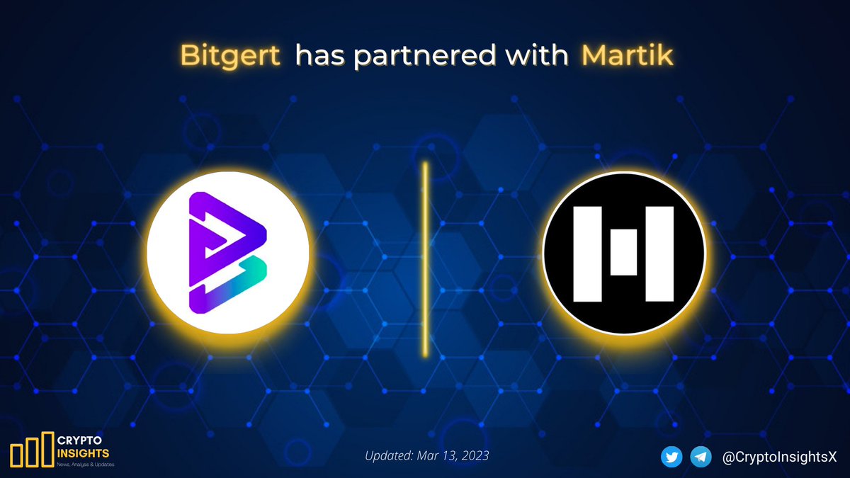 CryptoInsightsX's tweet photo. 📢 @bitgertbrise has partnered with @martik_crypto 

#Bitgert - a crypto engineering organization that has built a super-fast blockchain, with 100k+ TPS and low gas fee.

#Martik is the union of pink sale with certik, they provide auditing services, kyc, free launches,... https://t.co/bUkwfkSGuj