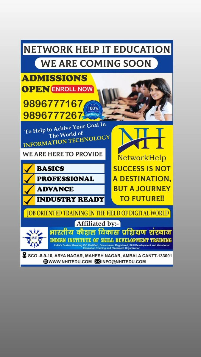 NetworkHelpIT's tweet image. #NetworkHelp #Online #Offline #Coaching #Enroll #now