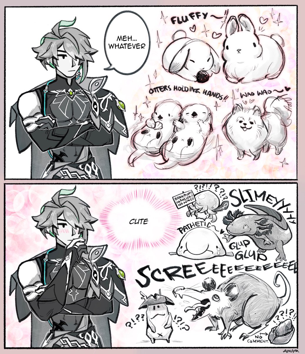 🌱// Alhaitham

It’d be funny if he secretly has a weakness for things that are so ugly they’re cute.