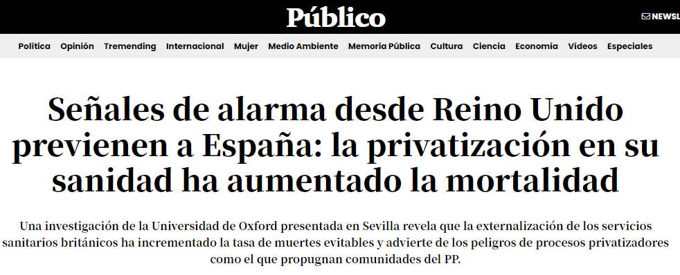 NoaGresiva's tweet photo. Si conviertes la sanidad en un negocio lo importante no son las vidas, lo importante es ganar pasta. ¿Tan difícil de entender es? https://t.co/8xAaqcODjm