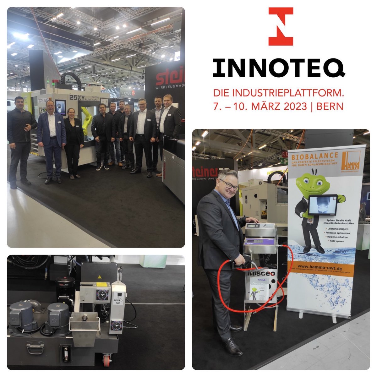 HammaUwt's tweet photo. Es war einfach HAMMA! Ganz herzlichen Dank an alle die uns auf der intec in Leipzig und unseren Vertriebspartner TRIAG  auf der INNOTEQ in Bern besucht haben! 👍 🐸😊  

#arminhammaumwelttechnik #biobalance #messe #kühlschmierstoffpflege #intec #innoteq #triag #poweryourfluid https://t.co/9QLQSuRL0m