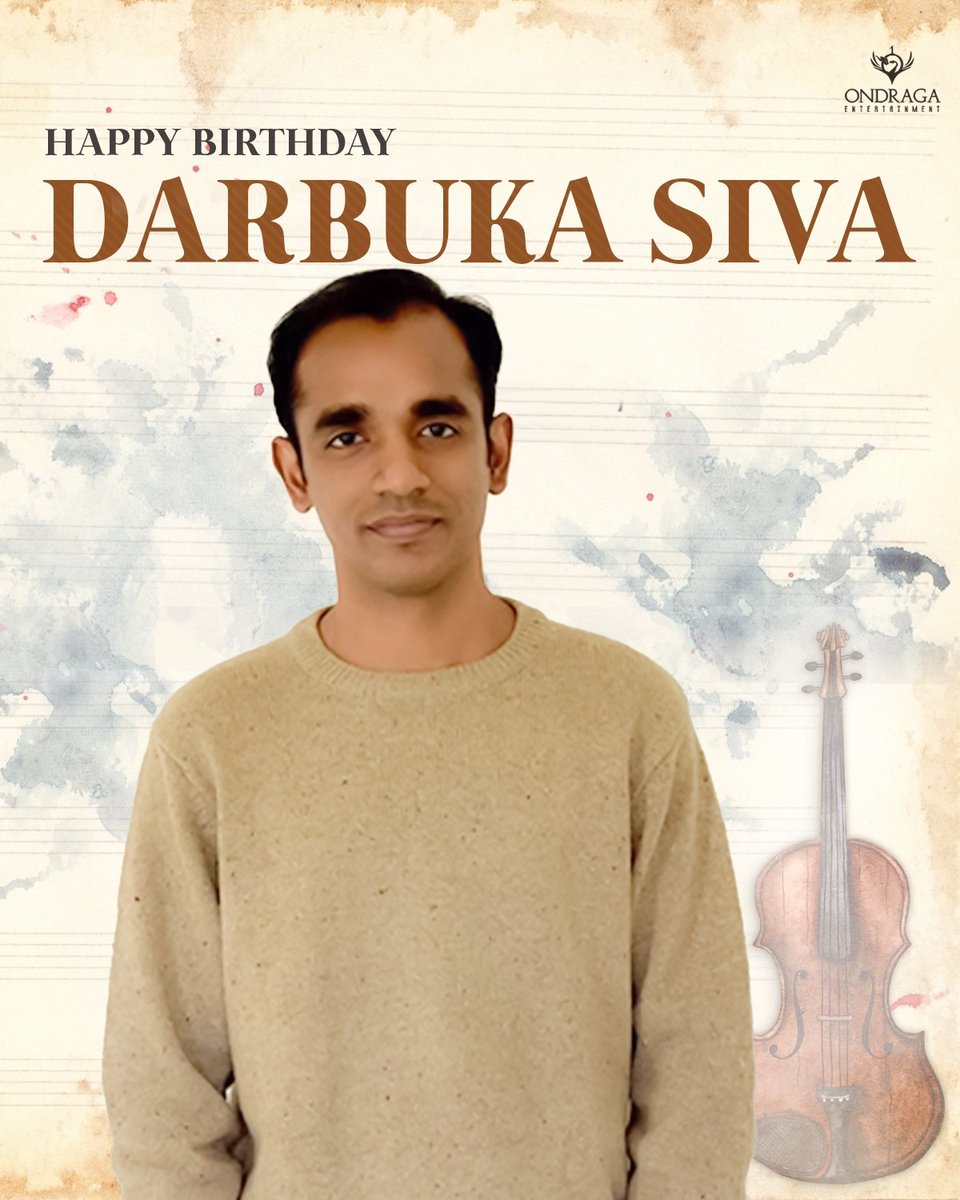 Here's wishing the talented and soulful Musician @darbukasiva a wonderful birthday and a musical year ahead ✨

#HappyBirthdayDarbukaSiva #HBDDarbukaSiva