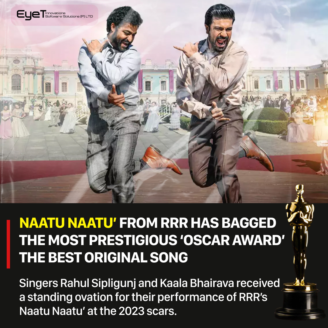 EyetGlobal's tweet photo. Proud moment for the entire country, oscars coming home with Nattu Nattu and The Elephant Whisperers. 

Visit https://t.co/WsSPclP2bu

#oscars #oscars2023 #NattuNattu #RRR

#appdevelopment #appdeveloper #webdevelopment #mobileappdevelopment #appdesign #android #ios https://t.co/TmcZI1IZsh