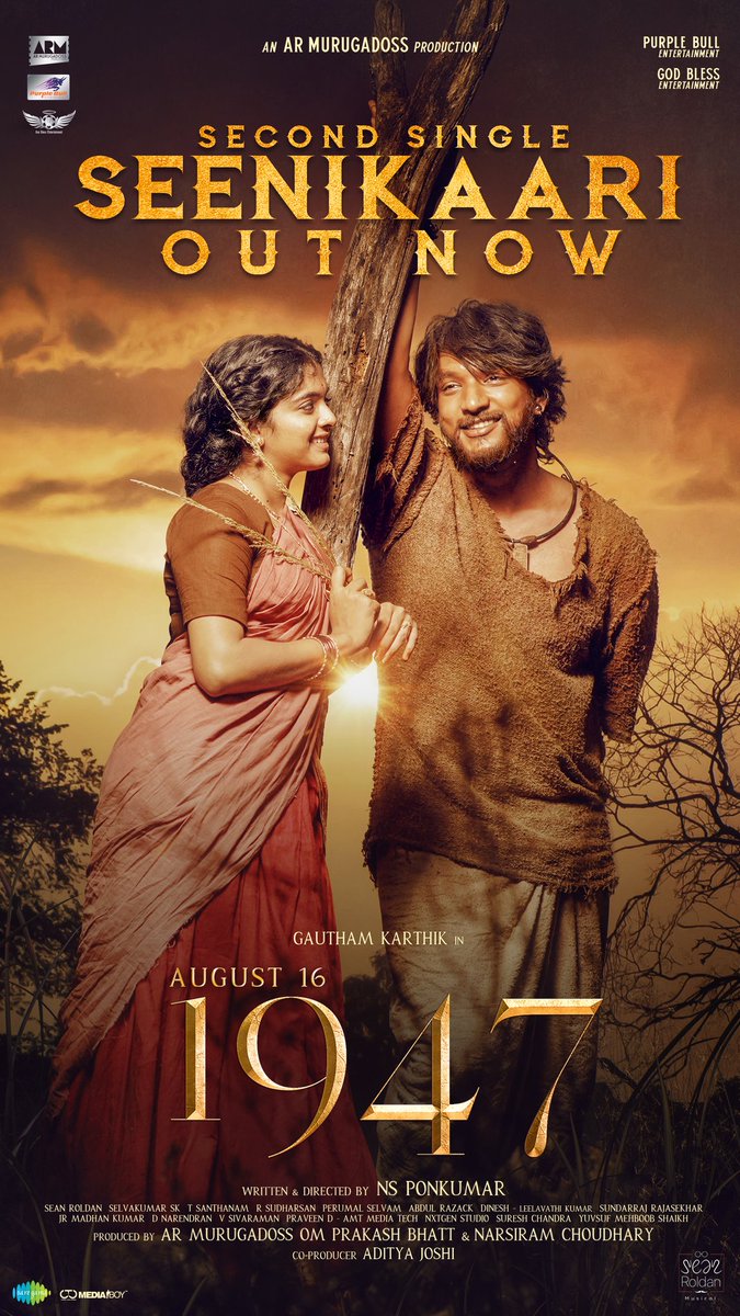 GkCrazyfans's tweet photo. @Gautham_Karthik in #1947August16

#GauthamKarthik #GK17 
The romantic song #Seenikaari

https://t.co/yor7P3IN3q

Prduced by @ARMurugadoss @iomprakashbhatt @adityajeeee 
Director @NsPonkumar 
Music @RSeanRoldan
DoP @selvakumarskdop @vijaytvpugazhO @donechannel1  @RevathySharma2 https://t.co/HmJtoQN11i