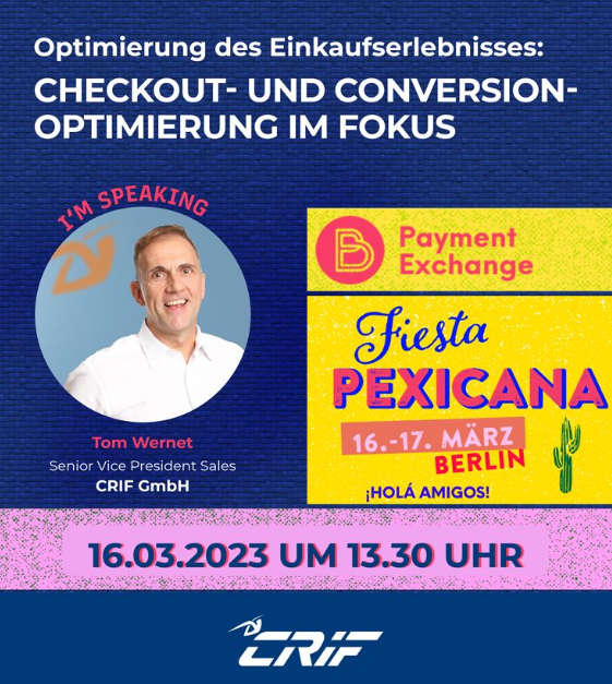 twernet's tweet photo. ¡VAMOS A TENER UNA FIESTA! Zusammen mit @ninakpuetz, Hedi Krueger, Boris Griesinger und Nenad Klaric darf ich diesen Donnerstag auf der #PEX23 über das Thema Conversion Optimierung im Checkout sprechen. Freue mich auf eine spannende Diskussion und Tequila am Abend 😉. #ecommerce https://t.co/51YNSTxiBw