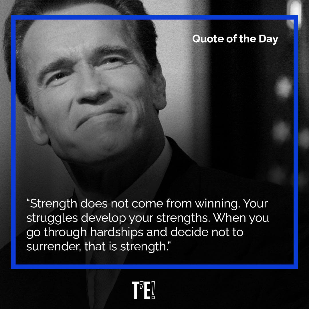 thatsenglish's tweet photo. 💪¡Feliz lunes! Hoy tenemos una cita motivadora del forzudo Sr. Schwarzenegger para que empieces la semana con mucho ánimo.
#englishtips
#englishonline
#inenglishwesay
#learnenglishonline https://t.co/uPgwOSNW3t