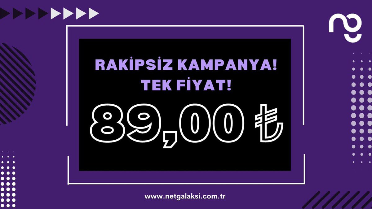netgalaksi's tweet photo. Rakiplerimiz % 100’e varan zamlar yaparken NetGalaksi olarak tüm yalın internet tarifelerimizi 89,00 ₺ olarak sabitledik. 

Siz de NetGalaksi ailesine katılarak Türkiye’nin en ucuz internetini kullanabilir, internet dünyasını yüksek hızla ke��fedebilirsiniz. https://t.co/BwiswzopXK