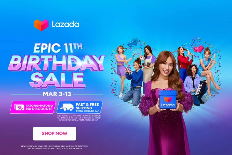 erickasallador's tweet photo. Last day na ngayon ng Lazada Epic 11th Birthday Sale!
Kaya humabol na sa sangkatutak na deals and use this code to get P111 discount P750 min. spend):
LASTDAYTOCHECKOUT
Use code here: https://t.co/NWQrwwVQBM
#lazada #lazadaph #lazadavoucher #lazadavouchercode #lazadadiscount https://t.co/A8fMN0JXfi