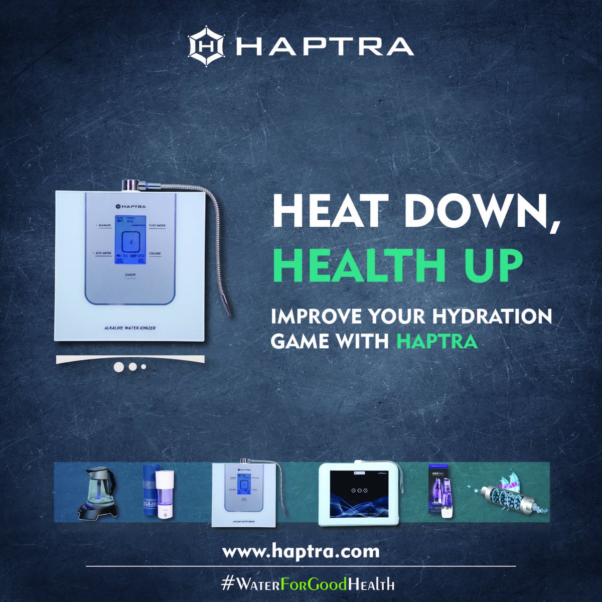 HaptraIndia's tweet photo. Hydration and health go hand in hand. Stay Hydrated, Stay Healthy.
#Health #StayHealthy #StayHydrated #Haptra #AlkalineWater #hydrogenwater #trueionizer #HealthUp #HealthTips #Haptra #BeautyWater #haptraindia #healthyindia #fitbharat https://t.co/ezWbvomq5R