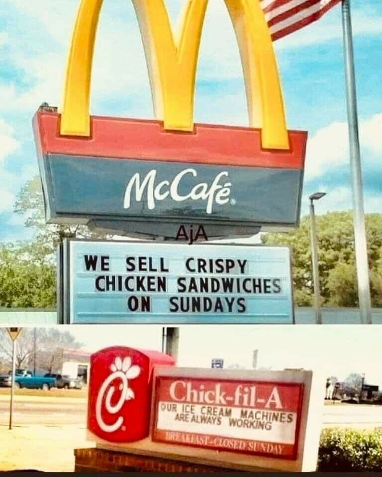 DanRamo07555230's tweet photo. #memes #fastfoodwars #chickenwars #chicken https://t.co/1JMfODSGA6