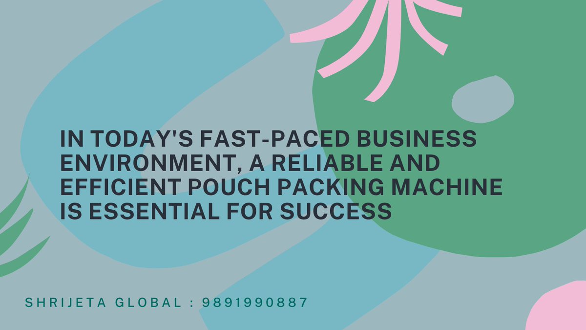 shrijeta's tweet image. In today&apos;s fast-paced business environment, a #reliable and #efficient #pouchpackingmachine is #essential for #success. #packagingindustry #packagingmachine
