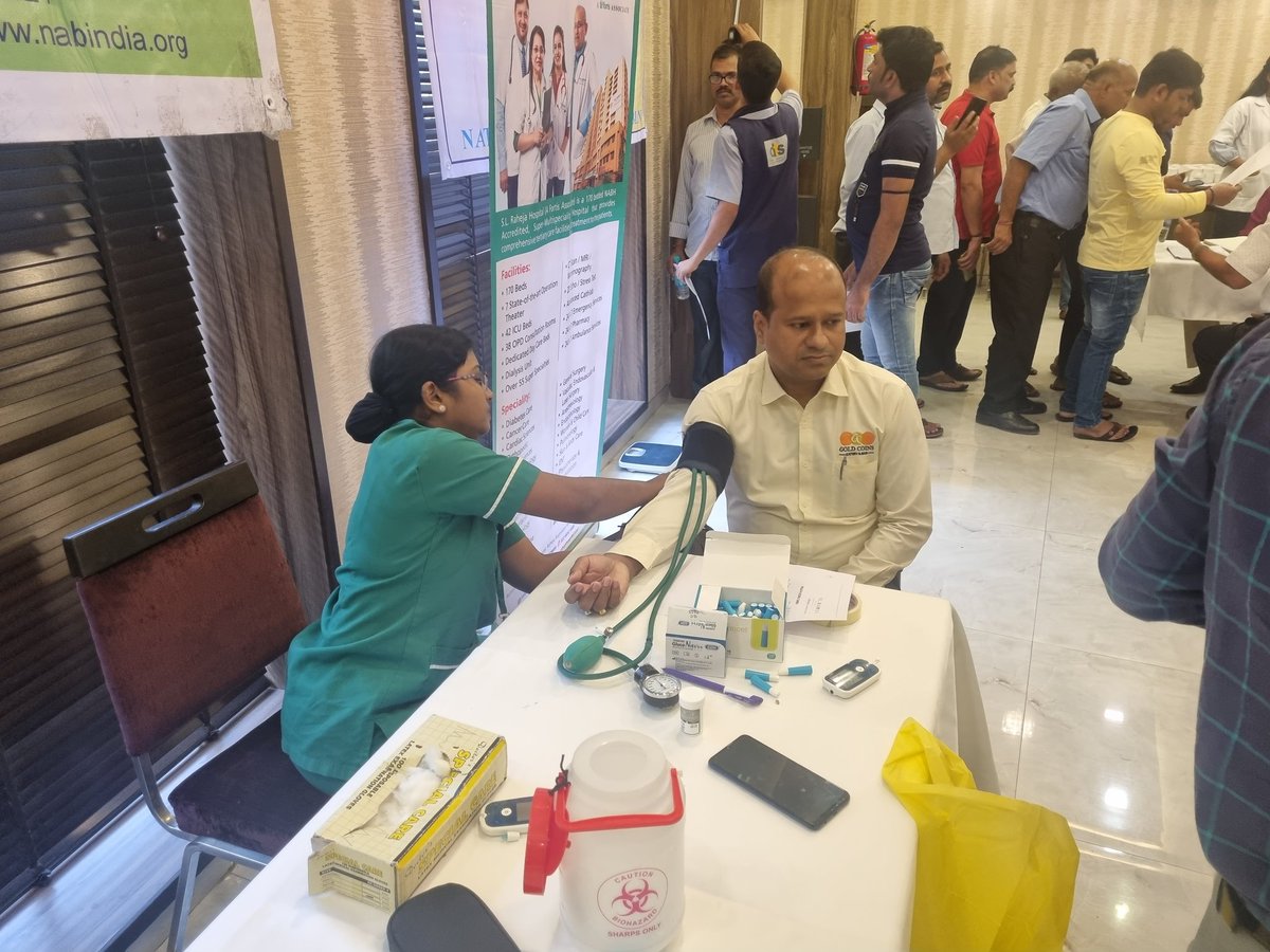 AkshayNbrealty's tweet photo. A Successful health camp organized by zone 2 @AharAssociation . For restaurant employees in association with NAB ( national association for the blind. India ) 
Thankful to the vice president zone 2 @NitinSh43868073 .Nitin R Shetty . And venue partner gold coin. Tardeo (ac market) https://t.co/P5v0SKNwLW