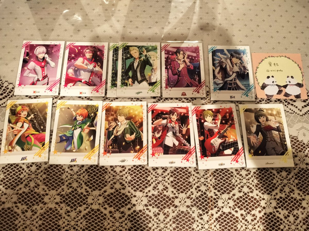 oishiipafe's tweet photo. 【交換・譲渡】SideM ぱしゃこれ スナマイ キラステ
求）優先⬇
キラステ1弾英雄
ぱしゃこれ1弾英雄、みのり、雨彦
スナマイ5弾雨彦
定価+送料

その他も検討

譲）画像参照 (詳細ツリーに✍️)

異種交換◎
ツイフィ読んでいただけると嬉しいです！
検索からでもお気軽にお声掛けください〜 https://t.co/FqieNVxCyI