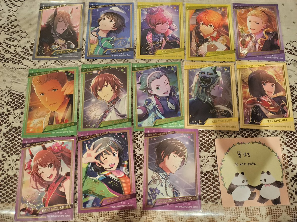 oishiipafe's tweet photo. 【交換・譲渡】SideM ぱしゃこれ スナマイ キラステ
求）優先⬇
キラステ1弾英雄
ぱしゃこれ1弾英雄、みのり、雨彦
スナマイ5弾雨彦
定価+送料

その他も検討

譲）画像参照 (詳細ツリーに✍️)

異種交換◎
ツイフィ読んでいただけると嬉しいです！
検索からでもお気軽にお声掛けください〜 https://t.co/FqieNVxCyI