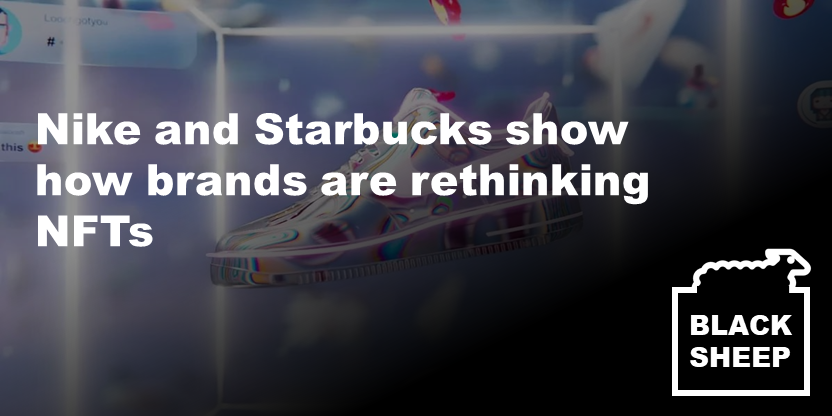 bsgweb3's tweet photo. 📣Nike and Starbucks are among the brands rethinking how they approach NFTs

Read the full article here👉https://t.co/e9dcU5dXDv

#Crypto #CryptoNews https://t.co/wxqwjbnZmv