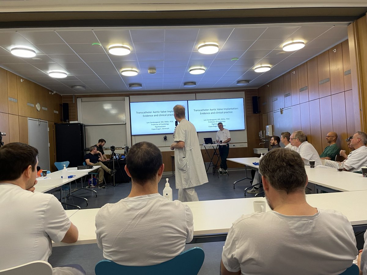 Martin Frydland, MD, PhD (@joyland2704) on Twitter photo Verdenspremiere på morgenundervisning fra <a href="/cardio_dk/">Dansk Cardiologisk Selskab (DCS)</a> med state-of-art forelæsning om #TAVI fra professor Lars Søndergaard Verdenspremiere på morgenundervisning fra <a href="/cardio_dk/">Dansk Cardiologisk Selskab (DCS)</a> med state-of-art forelæsning om #TAVI fra professor Lars Søndergaard