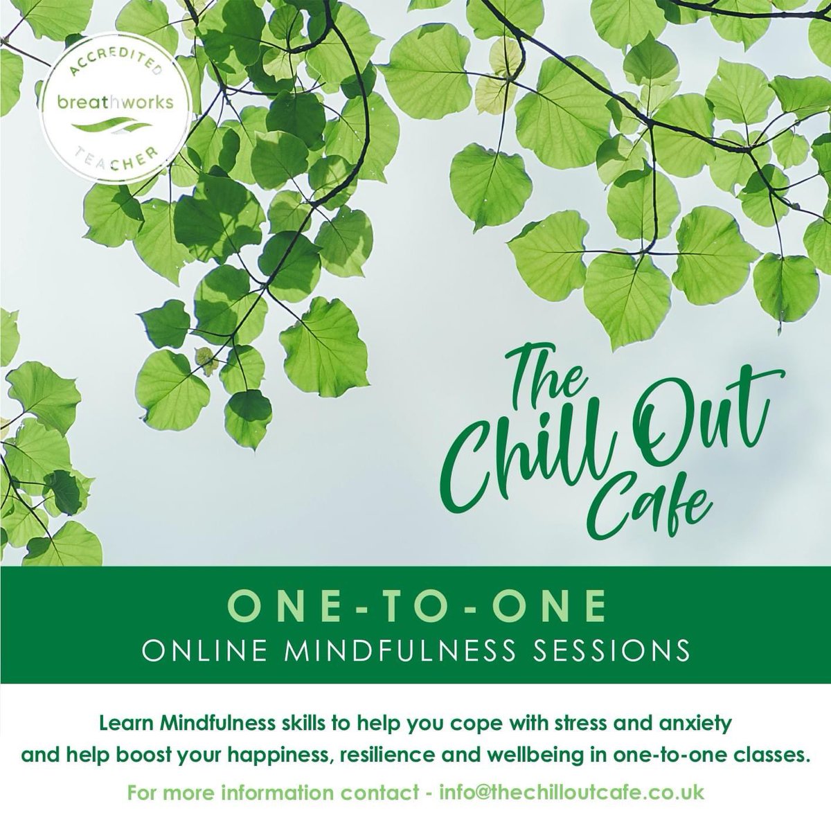Chill_OutCafe's tweet photo. One-To-One Online #Mindfulness Sessions

Learn Mindfulness skills to help you cope with stress &amp; anxiety, and help boost your resilience &amp; wellbeing in a weekly one-to-one setting online. 

Contact info@thechilloutcafe.co.uk
#stressrelief #mentalhealth #mindfulnessmeditation https://t.co/EvpH1OeyTy