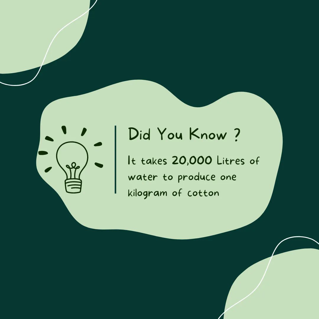 Besides being a huge source of water pollution, fast fashion also contributes to massive quantities of water waste every day. 

For one t-shirt around 2,700 litres of water are needed. This is enough water for one person to drink for 900 days! 

#fastfashionfacts #EC