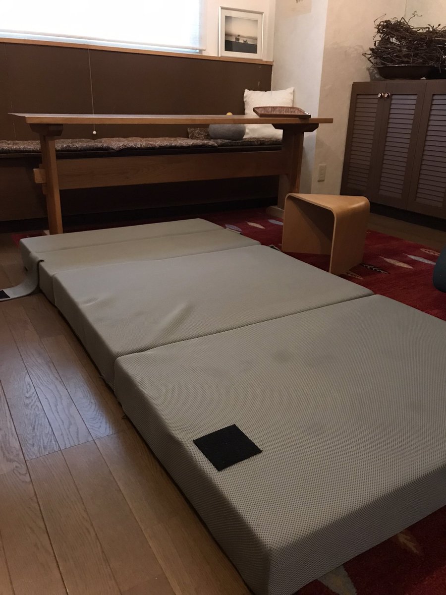 moshiripa_gh's tweet photo. 「ニトリ　ソファになるマットレス　シングル(レヴィン3 S」。1年前に購入して客室で使われていました。部屋の仕様変更にて不要に。直接引き取りに来られる方に無料にてお譲りしたいです。シミや毛玉���どあり🙇‍♀️ #稚内　#ジモティー　#なんのためのジモティータグ笑 https://t.co/1JKv2AW5qt