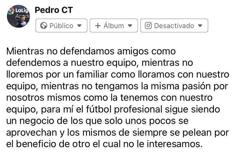 PedroCobo15's tweet photo. Menos Barça, menos https://t.co/HWxpDvTZqo, menos ATM y más fútbol modesto del pueblo. https://t.co/hNXgYTp7dM