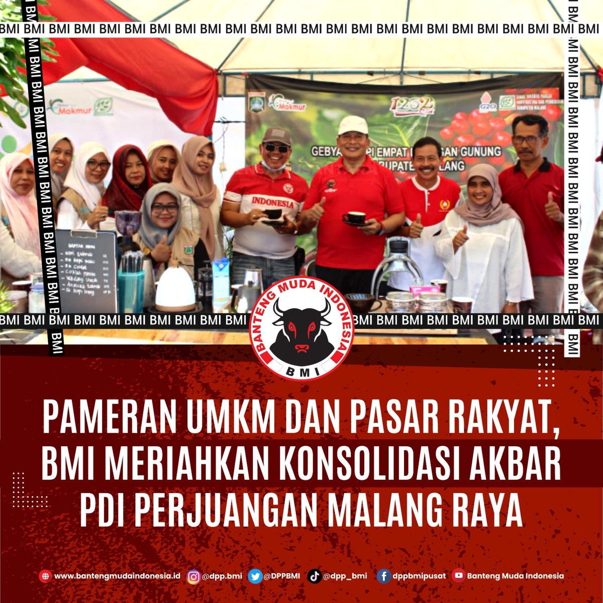 DPPBMI's tweet photo. Kegiatan konsolidasi yang digelar sebagai persiapan menghadapi pemilu 2024, baik pemilihan legislatif (Pileg), pemilihan presiden (Pilpres) maupun pemilihan kepada daerah (Pilkada )serentak tersebut dihadiri ribuan kader PDI Perjuangan Malang Raya. https://t.co/9fAOlHpzRT