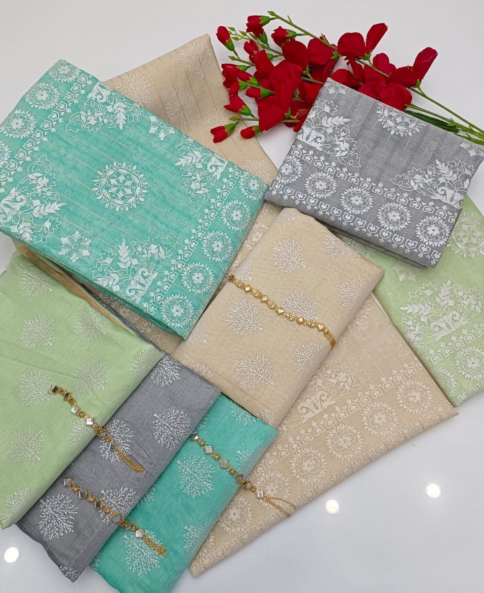 GraceThreadArt's tweet photo. Grace Thread Art
0326 8870000
Most Demanding Articles
Cotton Silk Pearl Block Print Shirt Along Cotton Silk Block Print Tarkashi Work Dupatta With Beautifull Jewel Strip https://t.co/RBvu1q34Qv