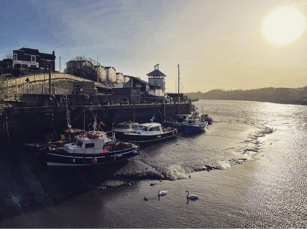 A sunny morning at the mouth of the Ouse. Here you can see the Cycle Hub and the Free Trade. 
#sunshine #newcastle #freetrade