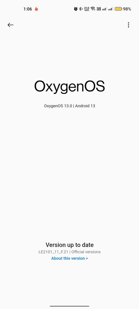 SharmaArjunn's tweet image. After this update on oneplus 9R , battery draining very fast, I am getting screen on time of 4 hours only. Before this update I was able to get 7 to 8 hours of screen on time. @oneplus , @OnePlus_IN , @OnePlus_Support #oneplus9r , #oneplusbattery