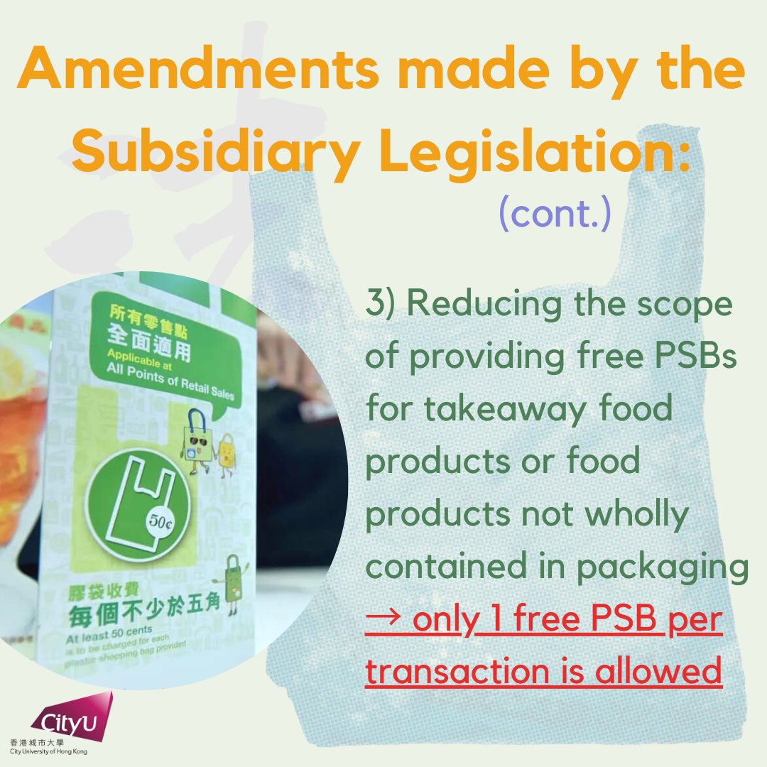 CityUHKLR's tweet photo. On 19 October 2022, the Legislative Council passed three pieces of subsidiary legislation to enhance the Plastic Shopping Bag Charging Scheme. https://t.co/pMAAKycAuf