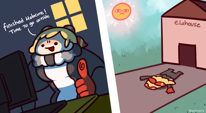 120/120 congrats for finishing holocure, please touch some grass ma'am #inkaela 
