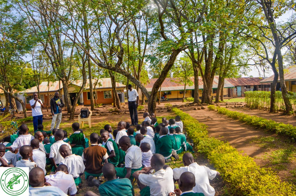 Conservation education, deep in the heart of Homabay County.  Education is all about igniting young minds and enabling them to attain their fullest potential. The future is bright in their eyes.

#wildlifeclubsofkenya
#conservation #education #mobileeducation #bettertomorrow