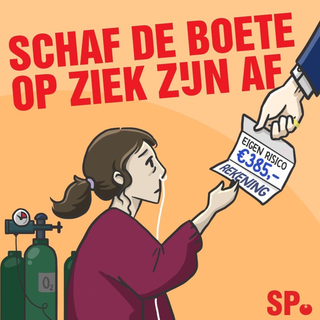 Het eigen risico is een boete op ziek zijn. Ons wetsvoorstel om het eigen risico te schrappen is klaar! Of je de zorg kunt krijgen die je nodig hebt mag niet afhankelijk zijn van je portemonnee. 

sp.nl/nieuws/2023/03…
