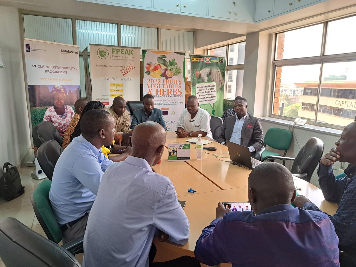 SolidaridadECA's tweet photo. #HappeningNow

Our RECLAIM Sustainability! Food Products Programme #Kenya is hosting CSO's from RS! Food products #Uganda in an Exchange Visit to learn more about the Fresh Food Products Value chain.
@flirshk @NjugunaAnne03 @bonmulandi 
#Changethatmatters #foodsecurity https://t.co/m7apsinifb