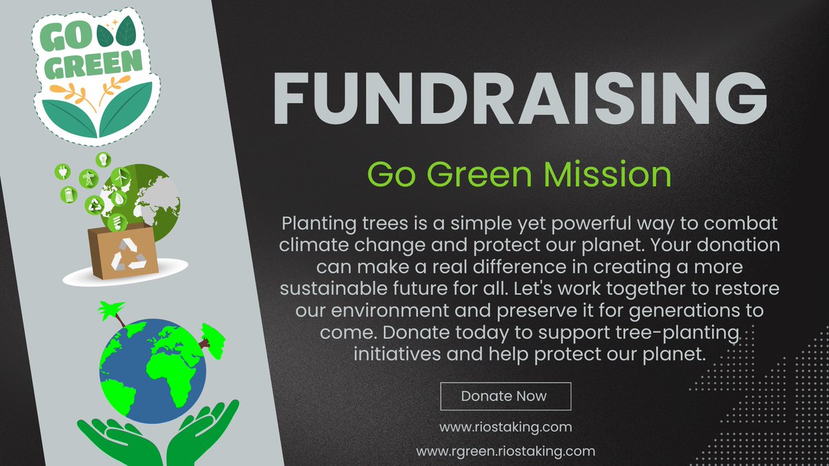 riostakinginc's tweet photo. Rio Staking
Planting trees is a powerful way to combat climate change and preserve our planet for future generations. Your donation can help make a real impact by supporting tree-planting initiatives around the world. #communityservice #communityserviceproject #socialgood https://t.co/YJPbUnz6t3