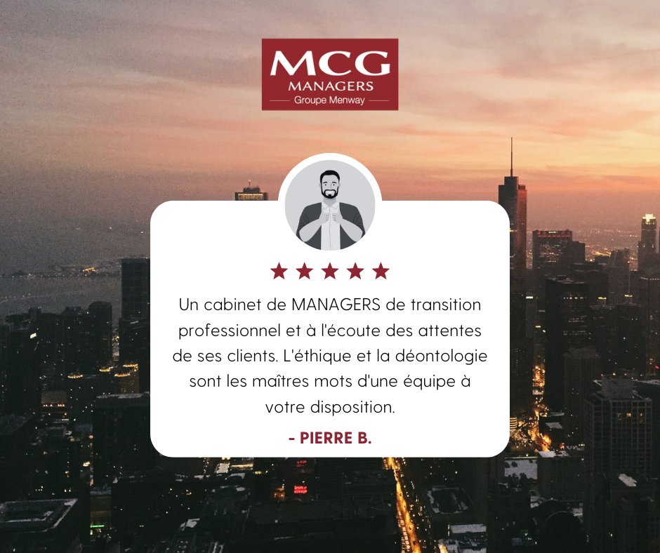 mcgmanagers's tweet photo. 𝗔𝗩𝗜𝗦 𝗚𝗢𝗢𝗚𝗟𝗘 | Faites comme Pierre, donnez votre avis sur #MCGManagers ! 👍
Votre avis compte pour nous ➡️ https://t.co/uz0gmrwWQy
#ManagerDeTransition #Manager #MCG #AvisGoogle https://t.co/Mroz121esg