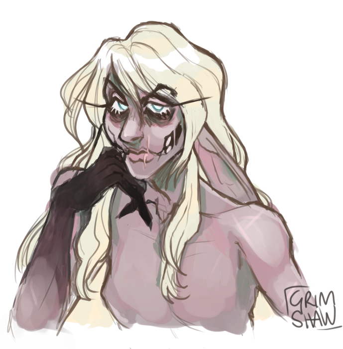 mossrotts's tweet photo. Some channel point sketch redeems! It means so much to me that y'all hang out in my streams enough to build up that many points, thank you. <3 Lich Dixy for @LichDoll, flower crown Venali for @DapperWarlock, and a sexy Strahd for my CoS GM. https://t.co/df5ImAQOmS