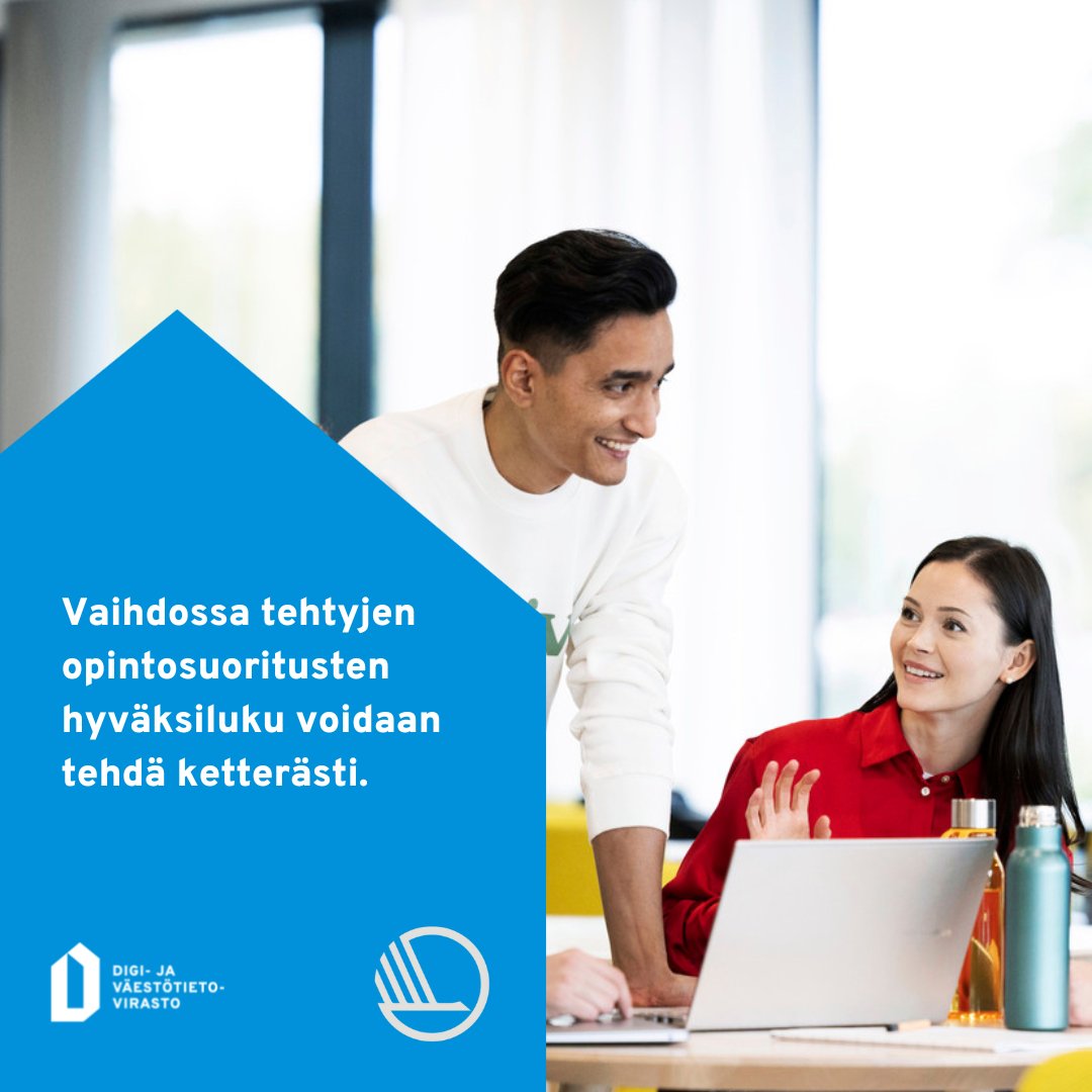 DVVfi's tweet photo. Metropolia otti käyttöön sähköisen palvelun: vaihdossa tehtyjen opintosuoritusten hyväksiluku osaksi kotimaista tutkintoa voidaan tehdä ketterästi ja luotettavasti. Lue miten uudistus helpottaa arkea oppilaitoksissa 👉 https://t.co/alpyfecEnc
#emrex #crossbordermobility #peppi https://t.co/iVtkwbdvIH
