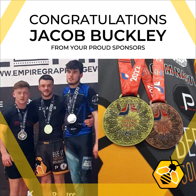 Congratulations to Jacob Buckley for winning Gold &amp; Bronze in the #Jiujitsu Empire Northern Open in Leigh, Greater Manchester this weekend.

Bee IT Solutions are incredibly proud to sponsor Jacob and 'bee' part of his gold-winning team!

#EmpireGrappling #NorthernOpen #Leigh