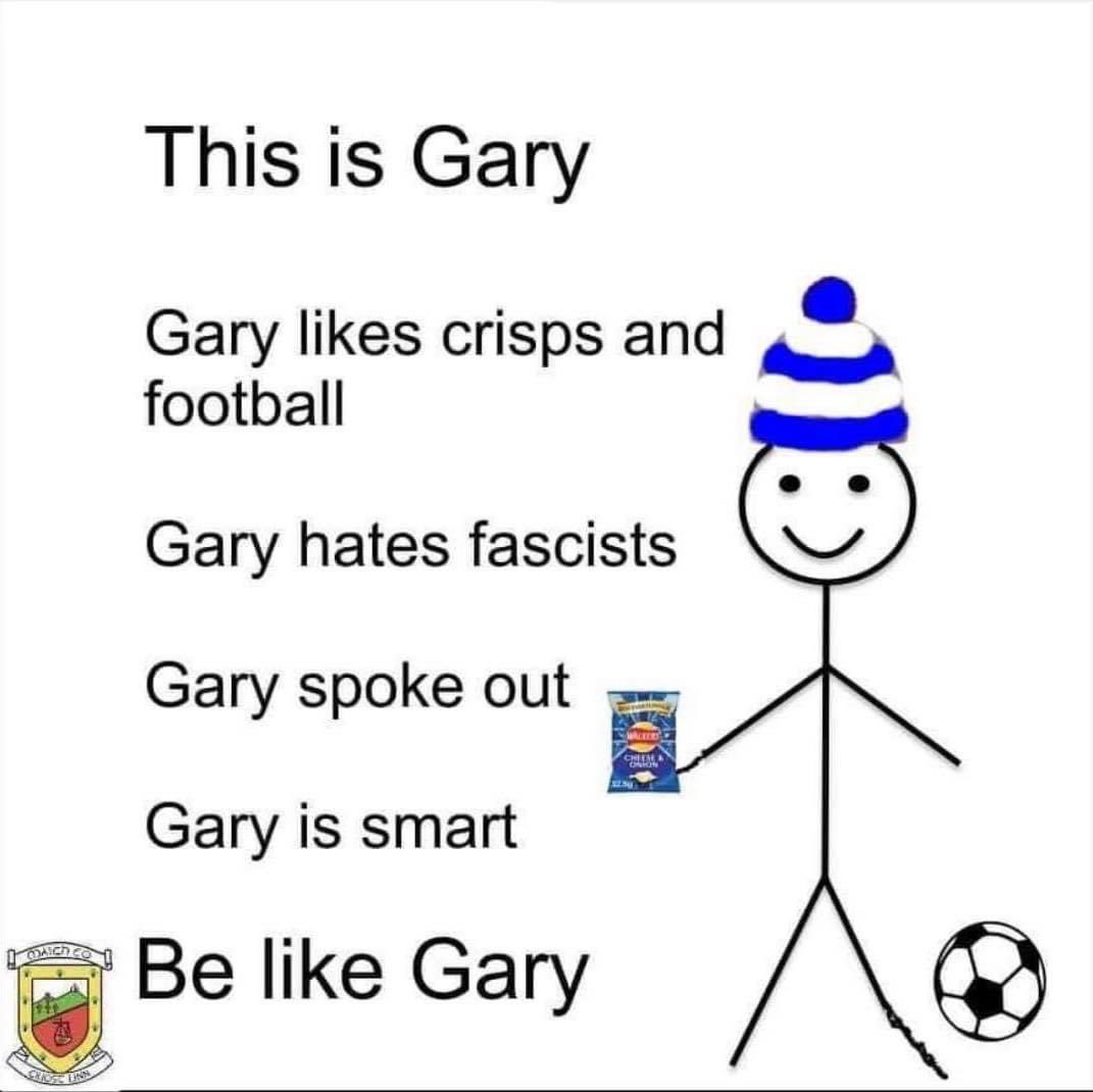 @GaryLineker No, thank you Gary. Many of us are trying, in our own ways, to stand up for what’s right and highlight what’s wrong, but it is hard for us to be seen. As a very public figure, you were brave enough to stick to your principles. Many don’t. #ImWithGary