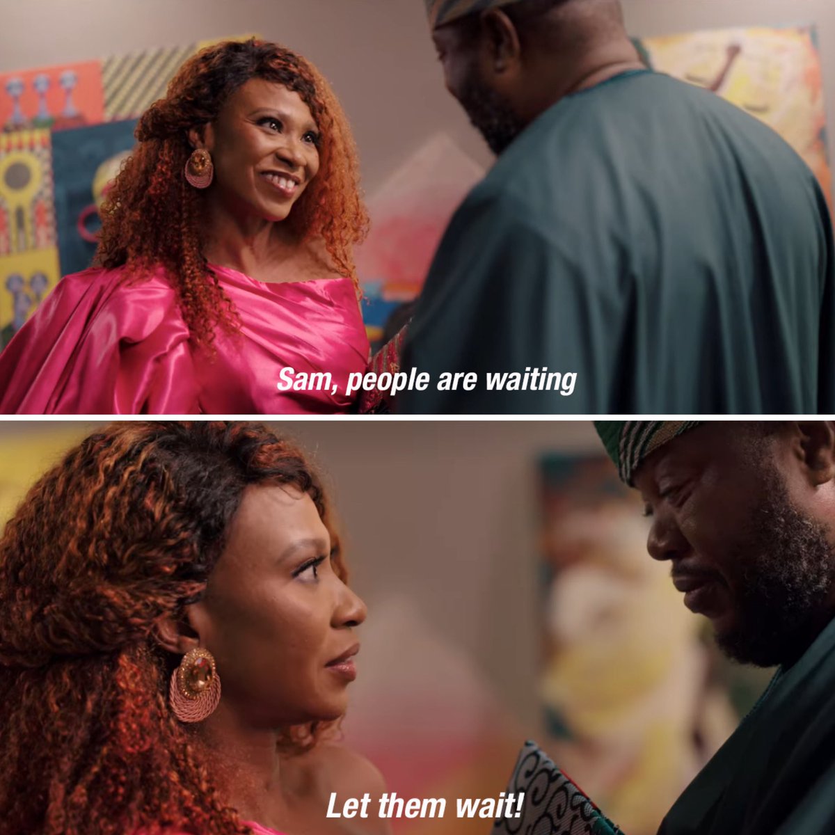 tncafrica's tweet photo. Real ones know Sam has been terrorizing Uche for a while now 😂 #phoneswapmovie #asundayaffair #asundayaffairmovie https://t.co/cDppjpn8Db