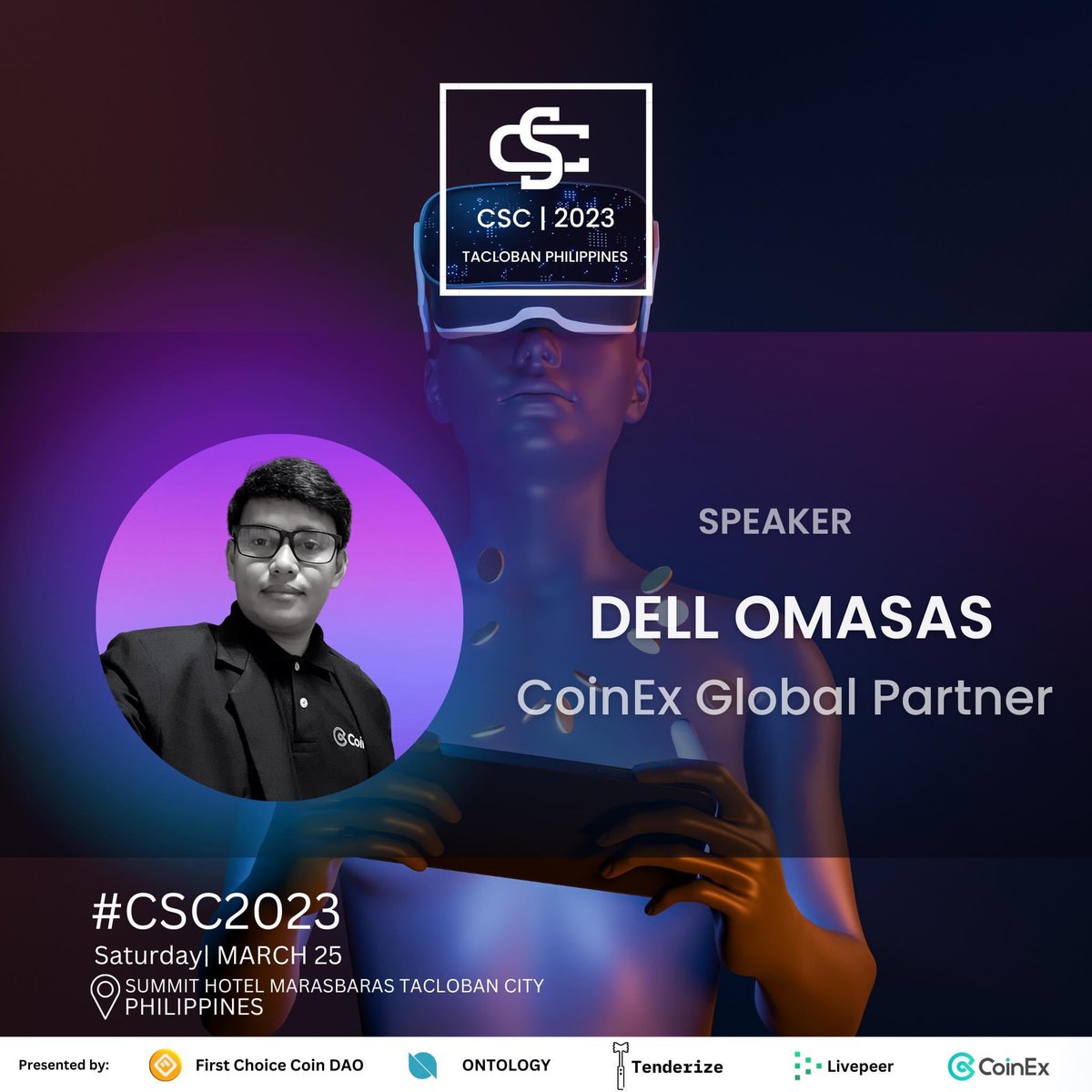 Meet Dell Omasas CoinEx Global Partner- Official Speaker at #csc2023taclobanphilippines!

Catch it live at the #cryptostakingconference2023 on 25 MARCH, 09:00am at Summit Hotel Robinson Place Tacloban,Leyte!

Purchase your Ticket Now!
cryptostakingconference.fccnft.info
