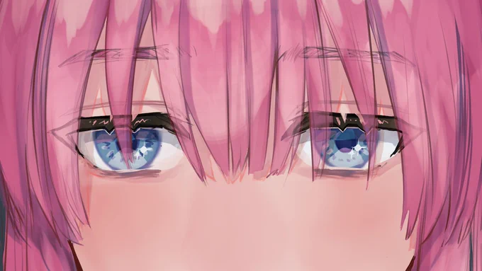 ジト目に挑戦。目の描き方講座+ぷきゅのすけ先生のブラシ塗り講座を観て仕上げました! 複数の講座の内容活かすの結構面白い。  とりあえず無料期間だけでもやりたい方はこちらから↓  #PR #パルミー