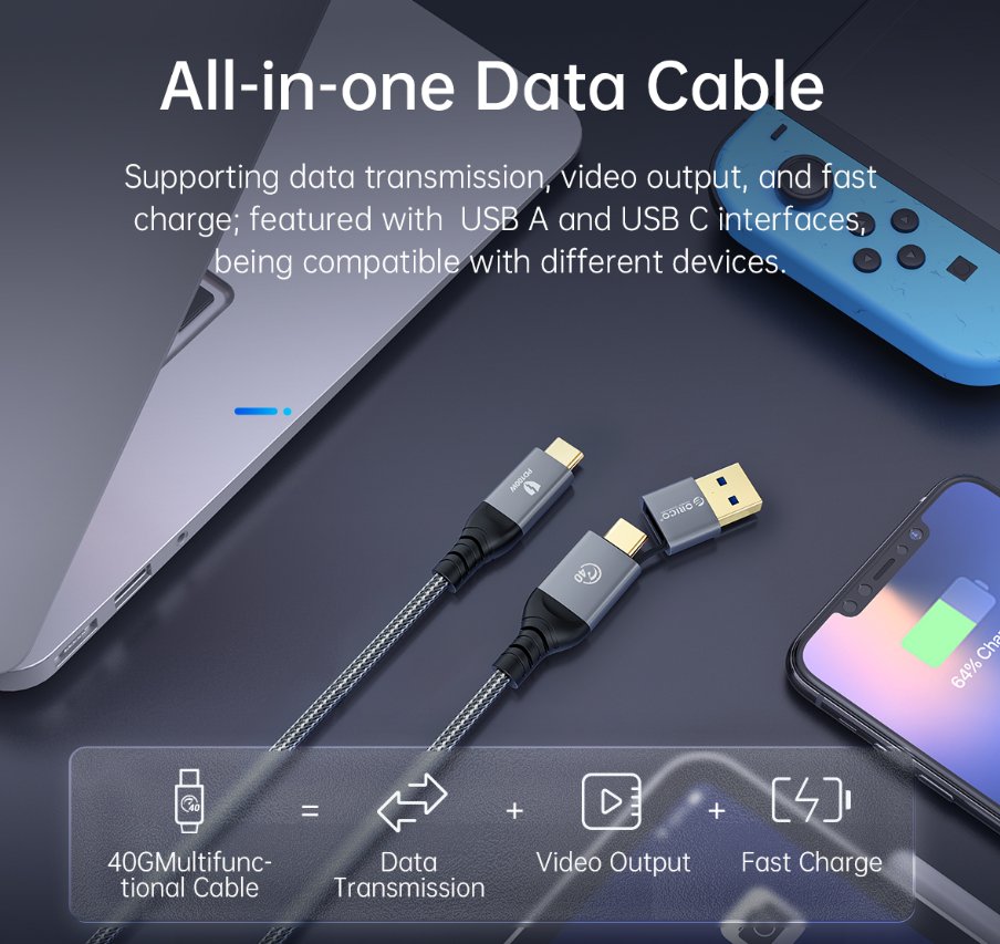 OricoAmazon's tweet image. "Say goodbye to tangled cords and lost cables! With our all-in-one data cable, you'll never have to search for the right one again 🙌🏼💻📲 #AllInOneCable #NoMoreTangles #TechEssentials #ConvenientAccessories #AlwaysConnected
