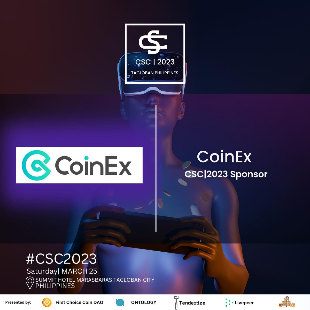 We are proud to announce that CoinEx, is joining the Crypto Staking Conference 2023 as SPONSOR! 

Join us to celebrate the crypto industry &amp; more at the epicenter of Web3 adoption: the Philippines!
See you at #CSC|2023!

March 25,2023  ° Summit Hotel Robinson's Place Marasbaras